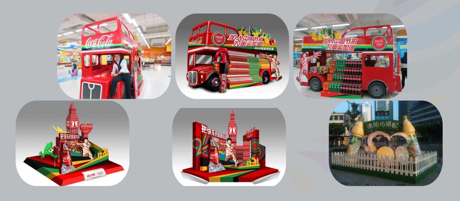 corporate branding fiberglass sculptures