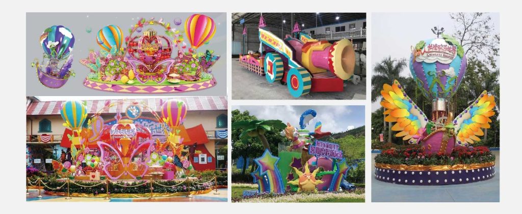 fiberglass sculptures for landscaping and architecture