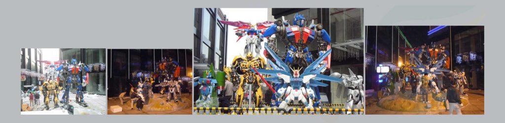 large outdoor fiberglass statues