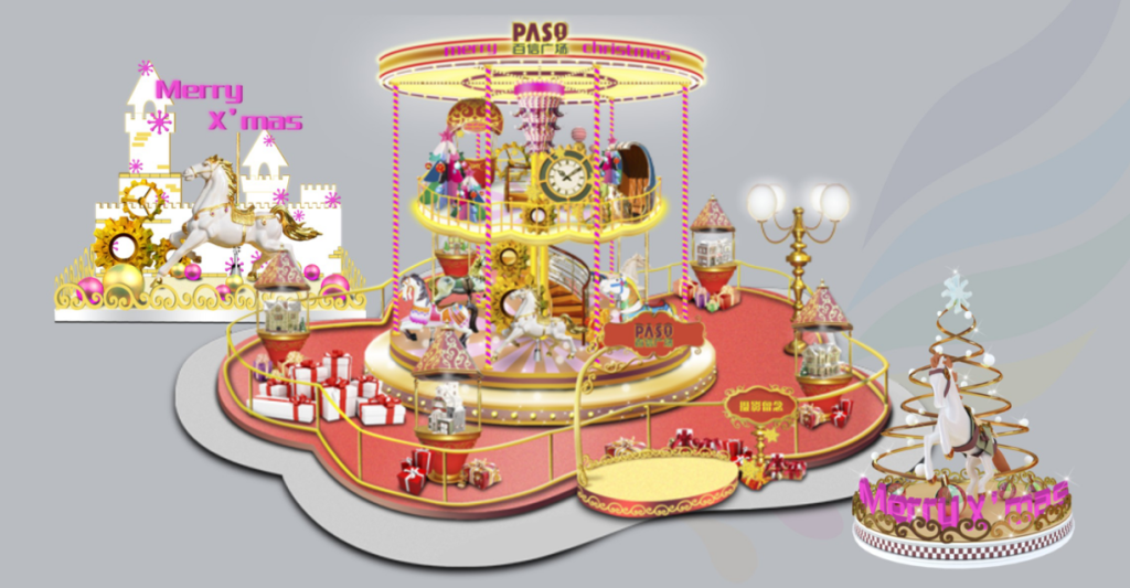 fiberglass sculptures by tolili for hotel lobby decoration