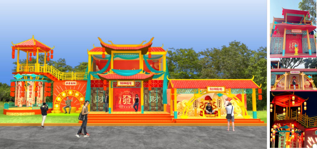 outdoor fiberglass art installation by tolili