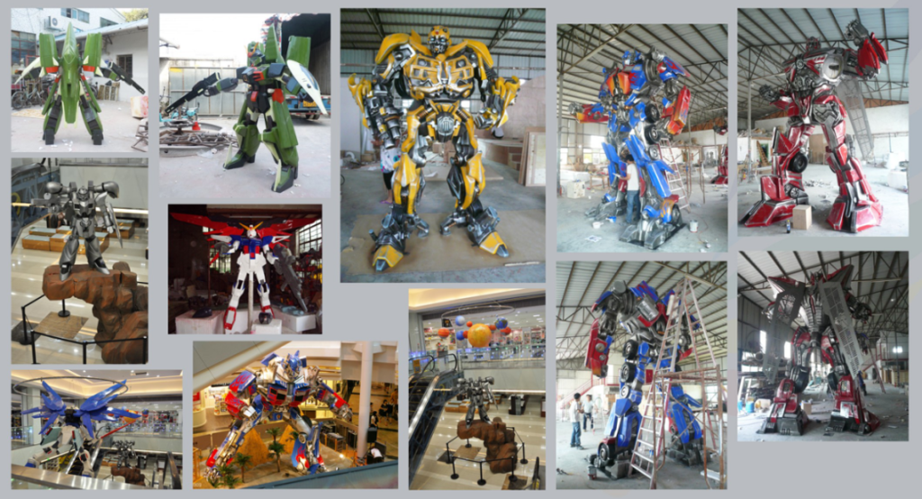 custom large fiberglass art piece for public space by tolili