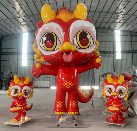 durable outdoor mascot sculpture for commercial spaces