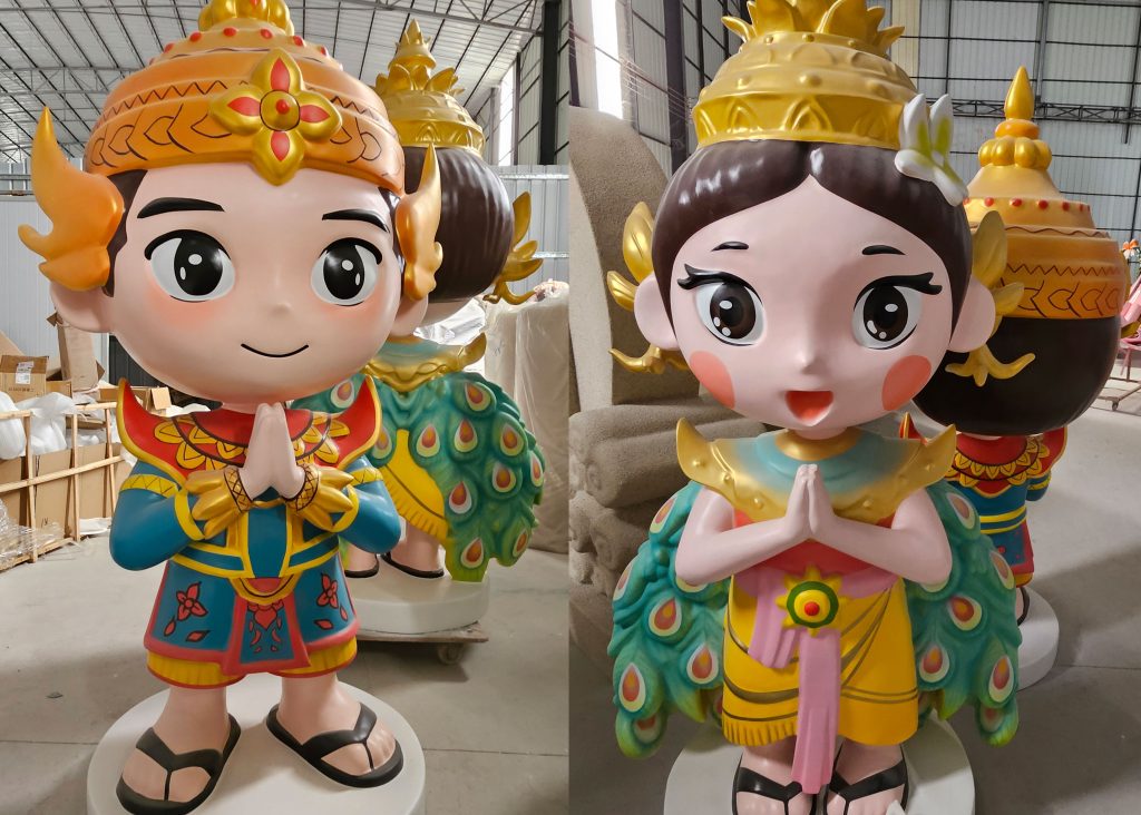 handcrafted fiberglass mascot figure for branding