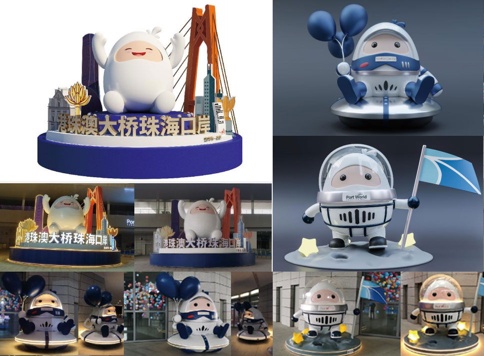 outdoor fiberglass statue designed and manufactured by tolili