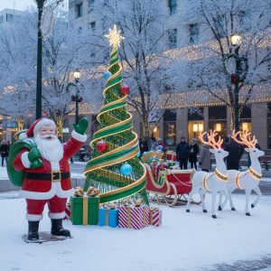 Christmas Fiberglass Sculpture | Custom Holiday Decorations by Tolili