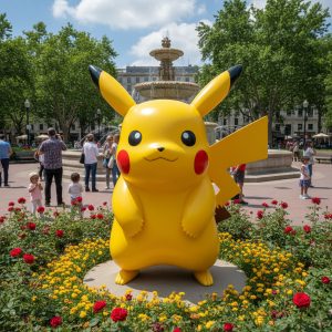 custom cartoon character fiberglass statue by tolili