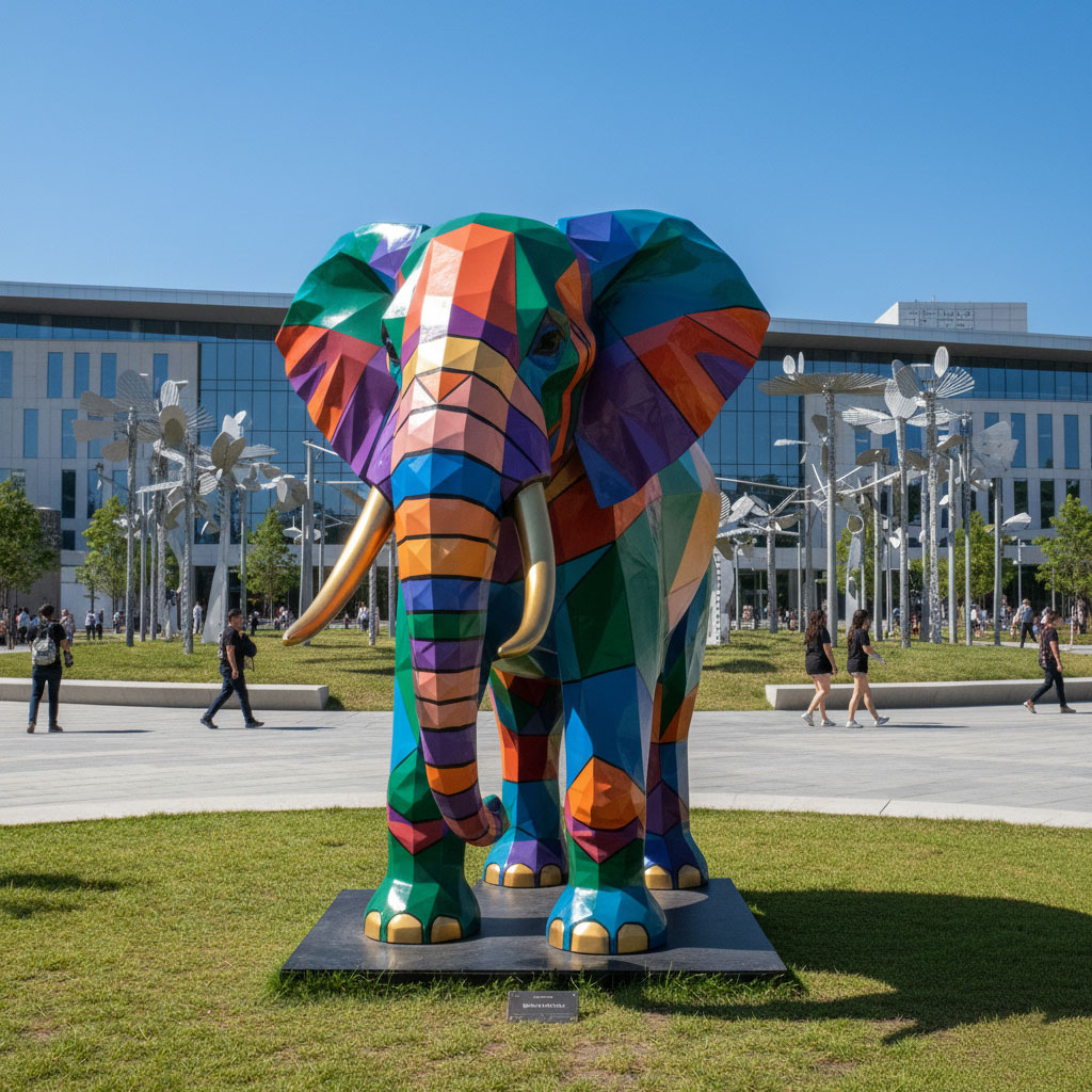 custom fiberglass animal sculpture for hotels and resorts