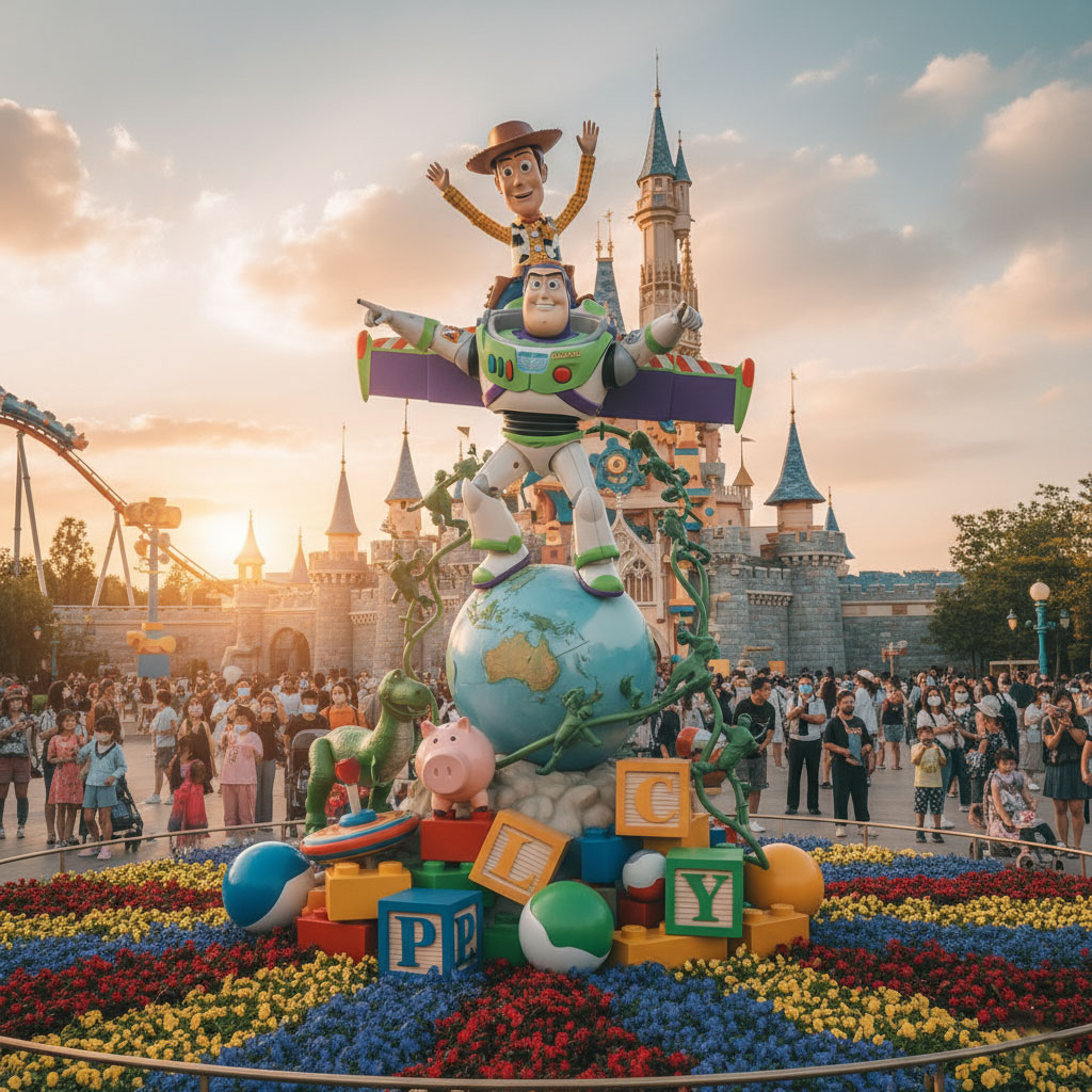 custom fiberglass sculpture for animation style park