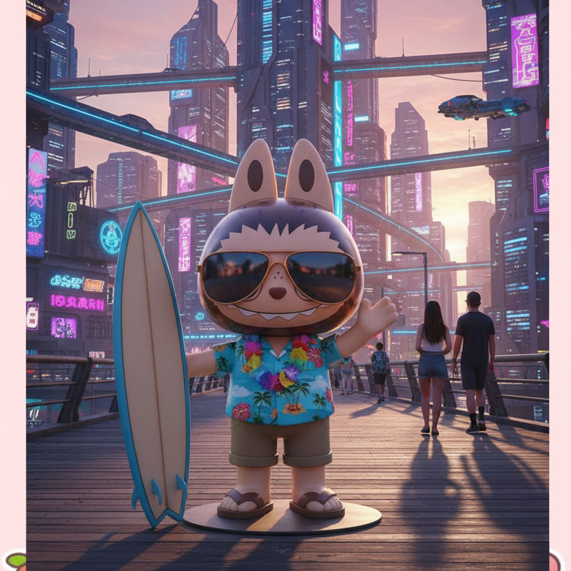 custom life size character fiberglass sculpture