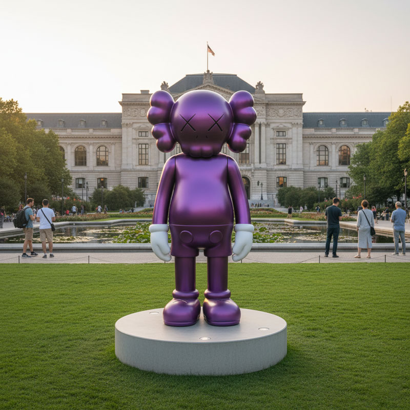 large pop art fiberglass sculpture for exhibition