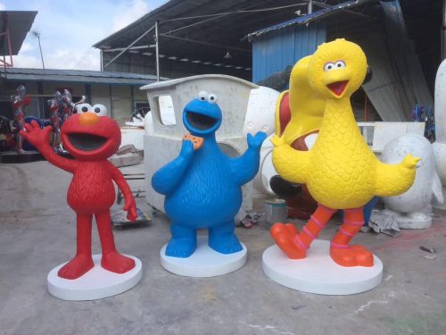 brand mascot fiberglass sculpture marketing display