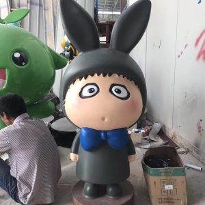 interactive mascot fiberglass sculpture mall display