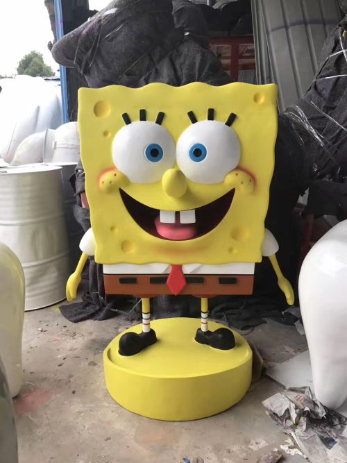 cartoon character mascot fiberglass sculpture theme park