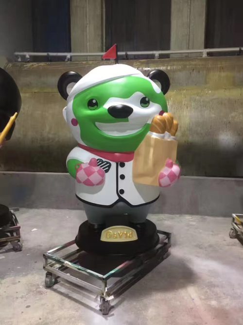 retail mascot fiberglass display sculpture store entrance