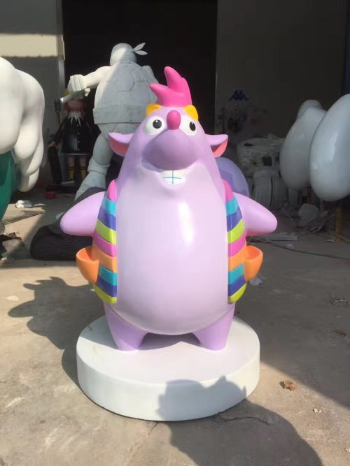 exhibition mascot fiberglass display sculpture trade show
