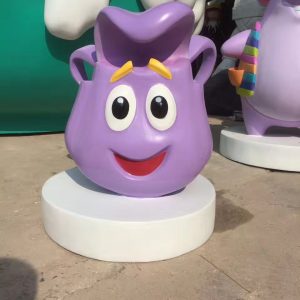 shopping mall mascot fiberglass display sculpture