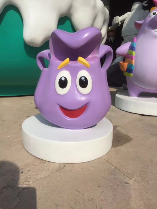 shopping mall mascot fiberglass display sculpture