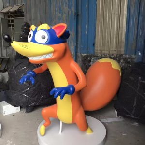 corporate mascot fiberglass branding sculpture office