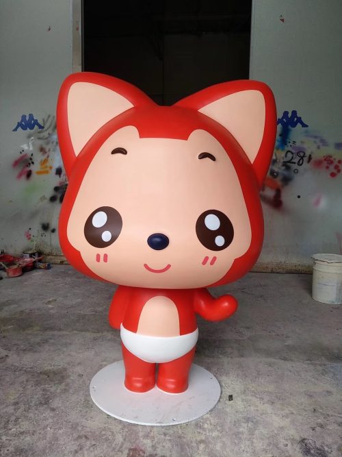 interactive display mascot fiberglass sculpture mall