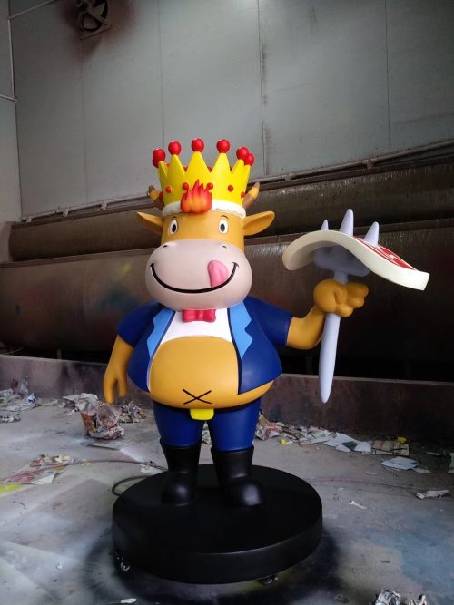 commercial advertising mascot fiberglass sculpture mall
