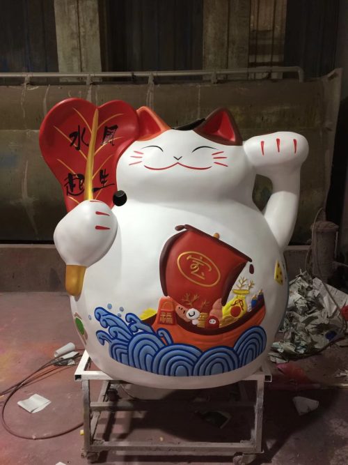 public space mascot fiberglass sculpture plaza