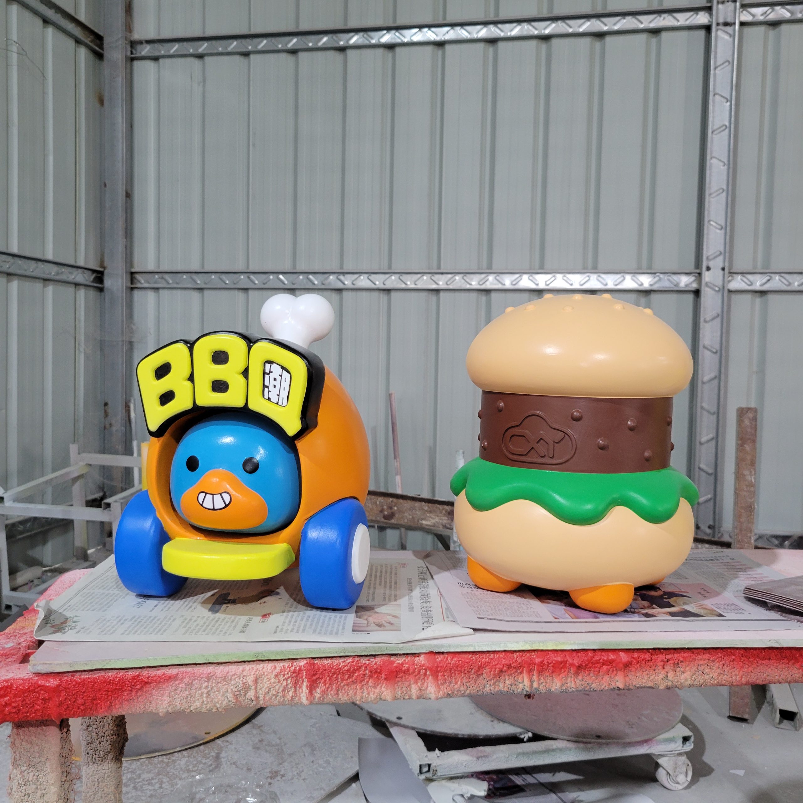 tolili mascot statue outdoor installation