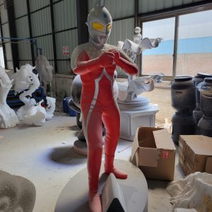 large outdoor mascot fiberglass sculpture theme park display