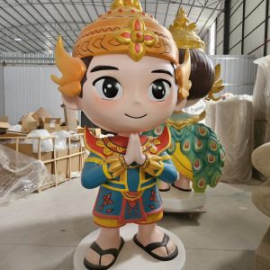 cartoon mascot fiberglass sculpture commercial display