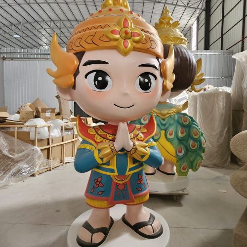 cartoon mascot fiberglass sculpture commercial display