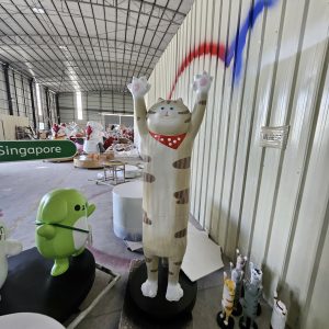 colorful mascot statue fiberglass theme park