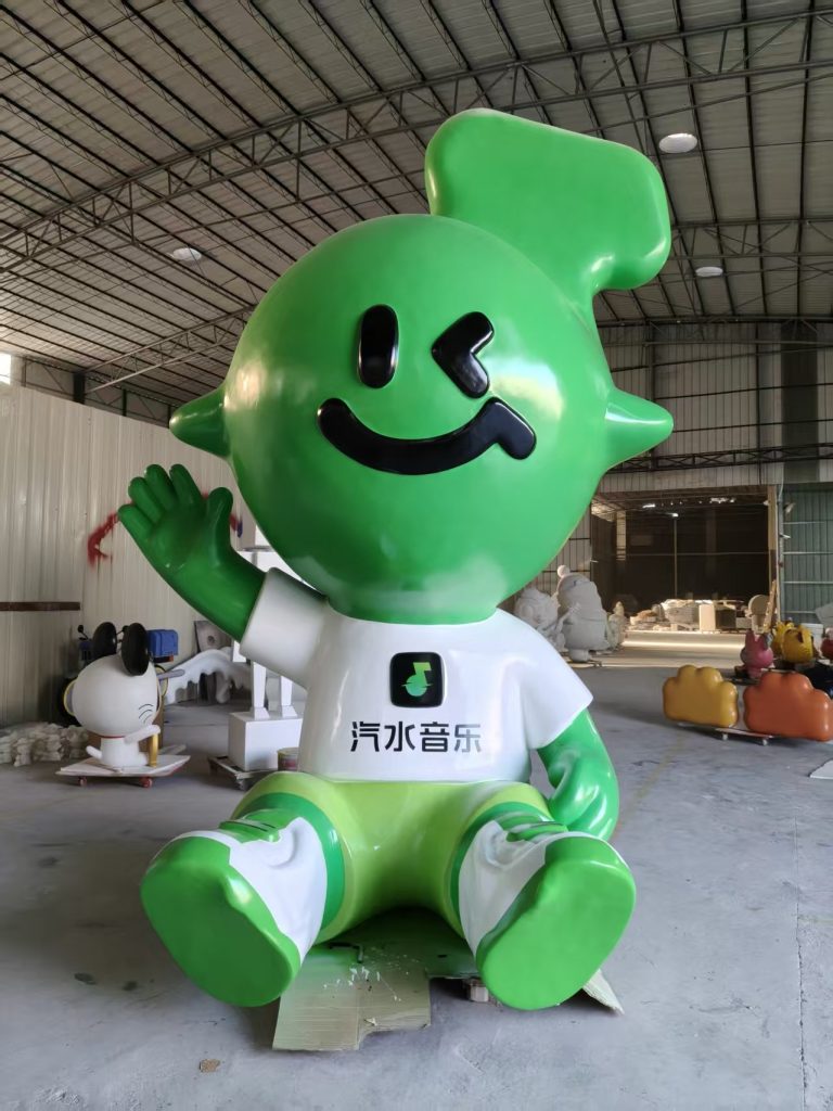 cartoon mascot sculptures