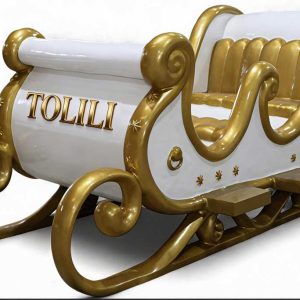 christmas sleigh sculptures