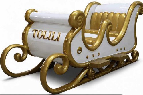 christmas sleigh sculptures