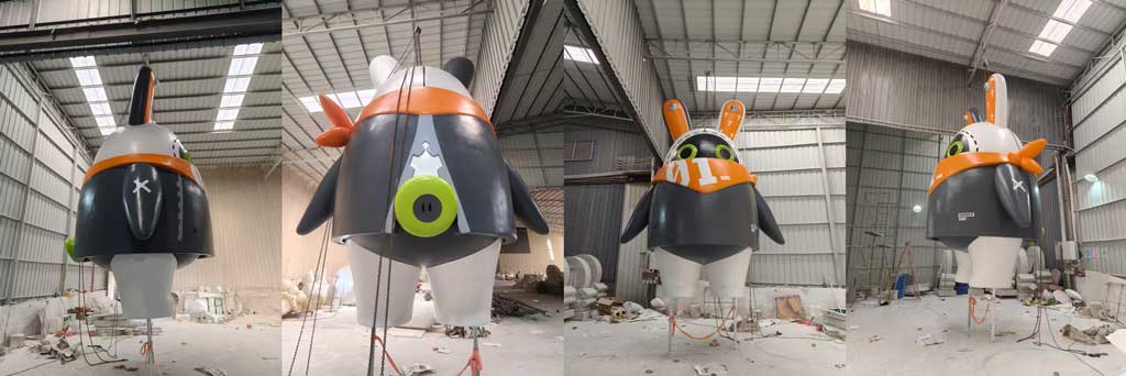 commercial custom fiberglass sculpture project