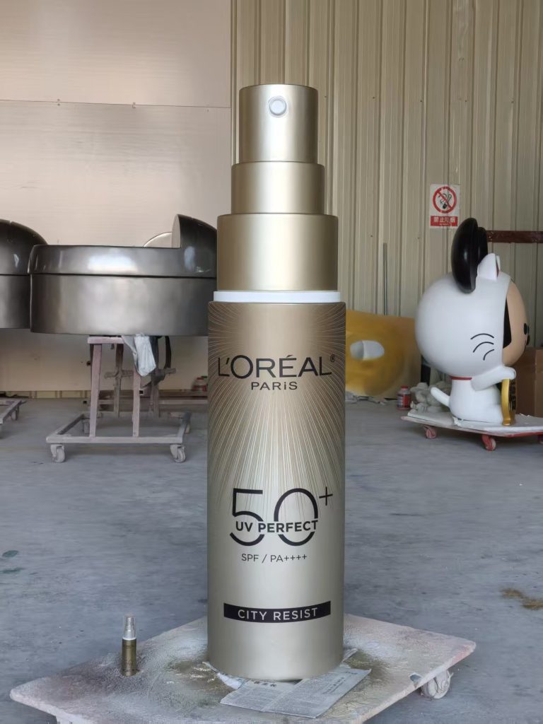 cosmetic bottle oversized fiberglass sculptures