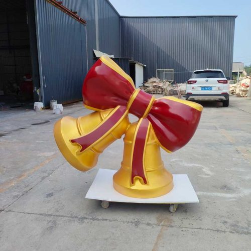 Premium Fiberglass Christmas Bells Sculpture by Tolili