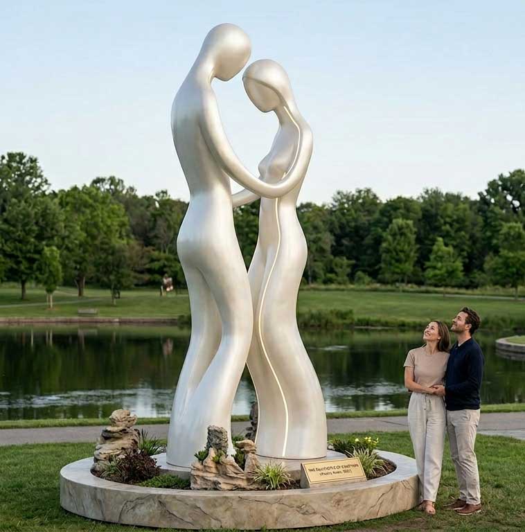 custom romantic fiberglass sculpture Tolili