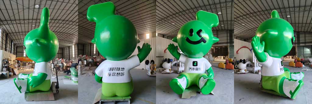 large outdoor art creation made of fiberglass