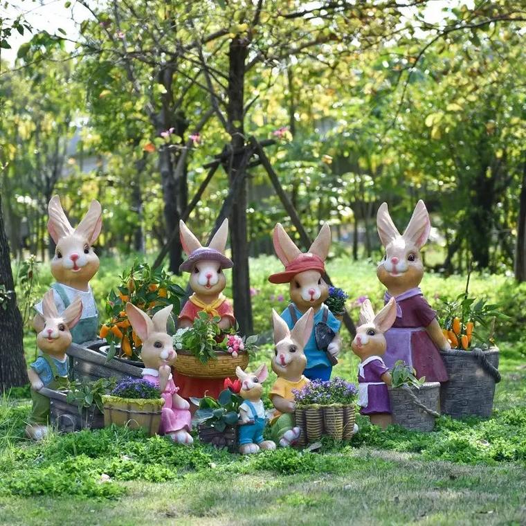 life size decorative garden fiberglass statue