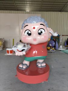 Custom Outdoor Restaurant Mascot Fiberglass Sculptures