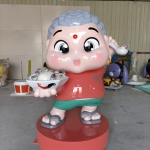 restaurant mascot sculptures