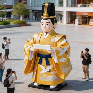 Tolili Handcrafted Fiberglass Hina Doll Multi-Tier Display