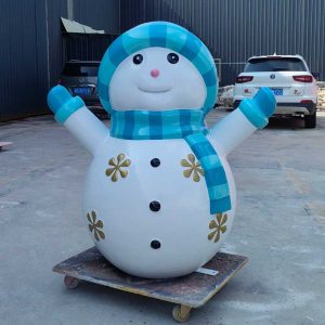 fiberglass snowman sculpture christmas decoration