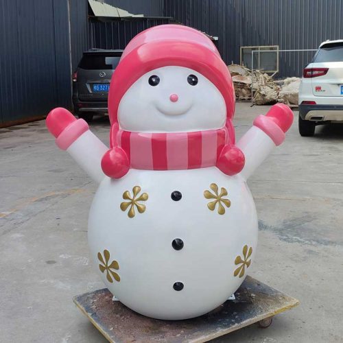 fiberglass snowman statue christmas decoration