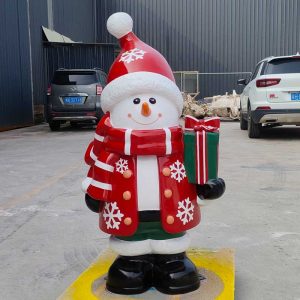 christmas snowman fiberglass decoration