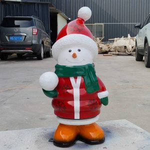 fiberglass snowman holiday sculpture