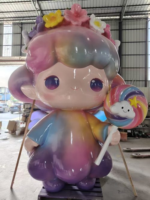 life size mascot fiberglass sculpture display