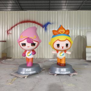 fiberglass mascot sculpture custom brand character