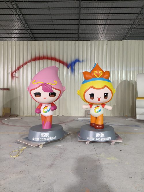 fiberglass mascot sculpture custom brand character